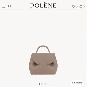 Polene Taupe Crossbody Bag